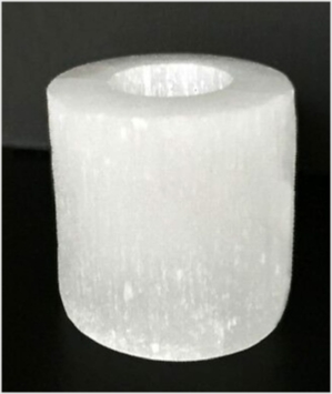 Selenite Candle holder For Sale