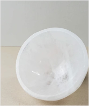 Selenite Candle holder From Morocco